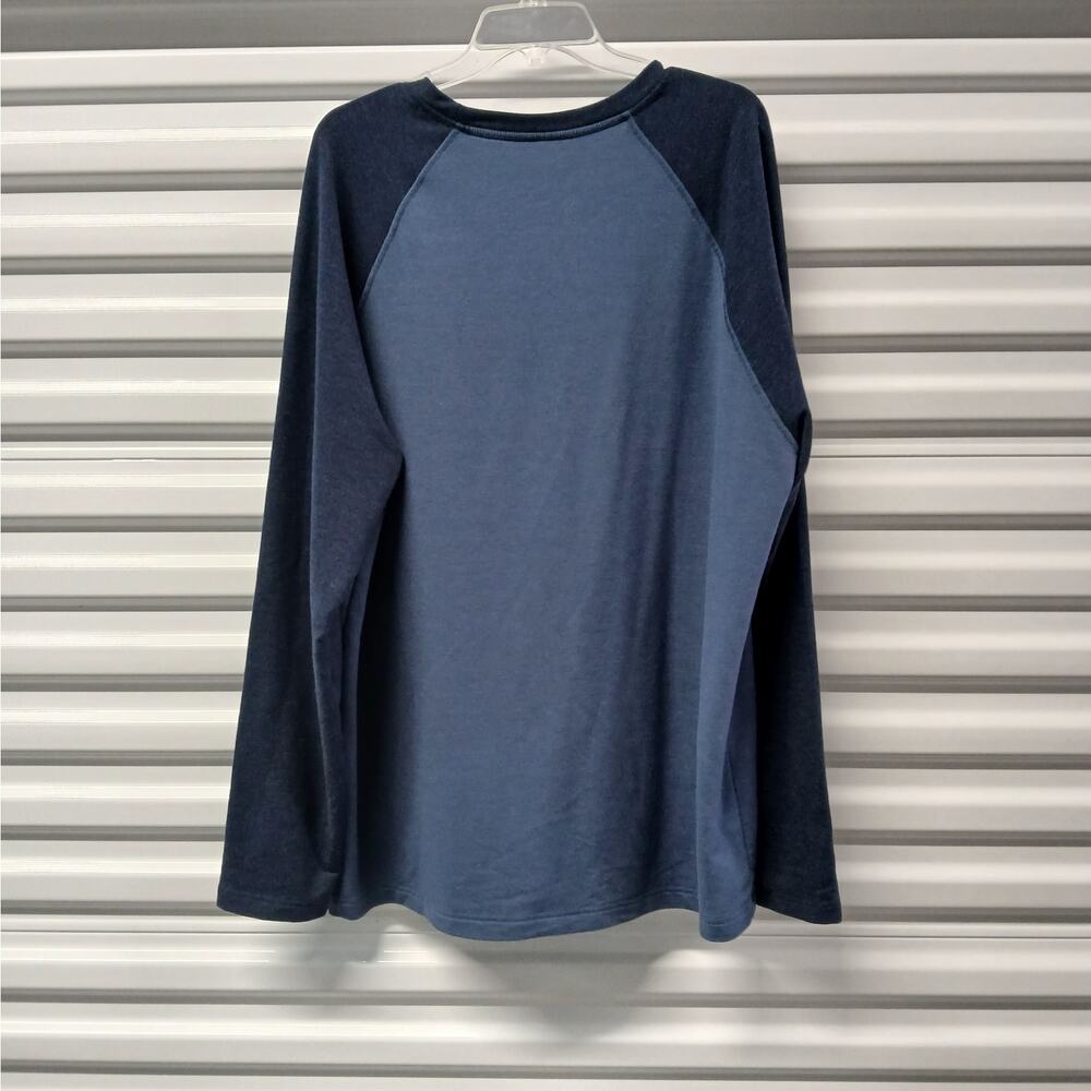 Orvis Men's Pullover Shirt Size XL Blue Long Sleeve Stretch Casual Sweater - Picture 2 of 7